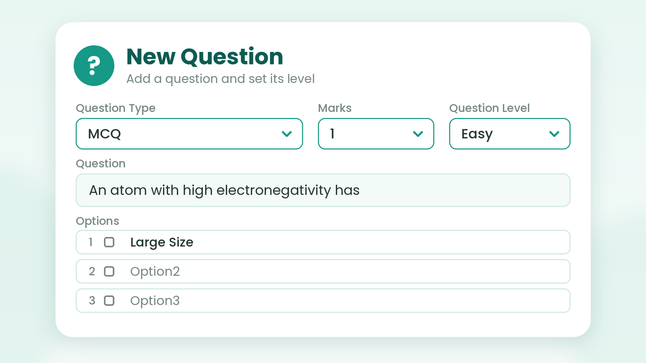 Types of Question demo video