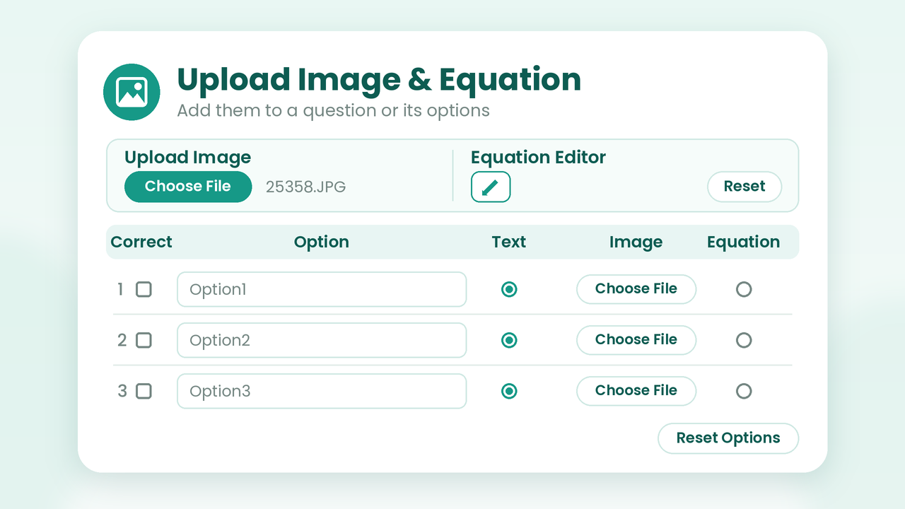 Upload Image and Equation demo video